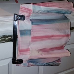 Rainbow Tree skater skirt size medium multicolor pastel